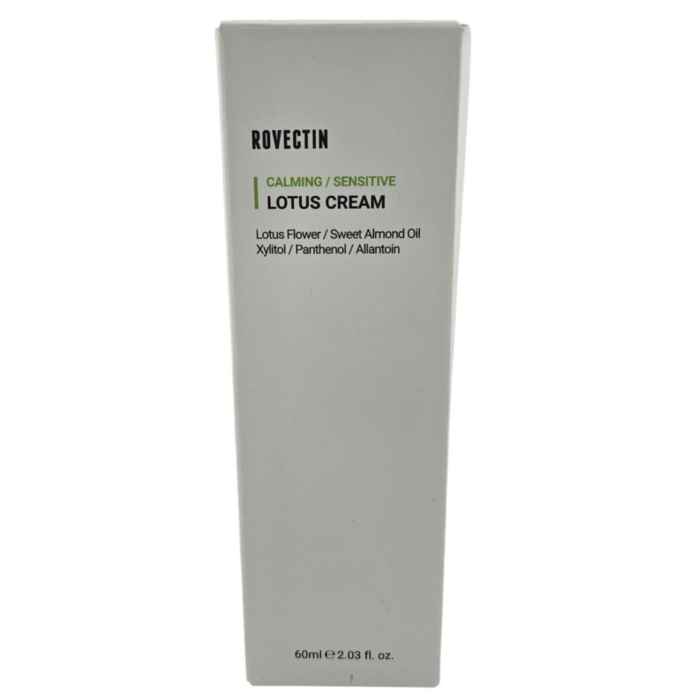 Rovectin Calming Sensitive Lotus Cream 60ml 2.03 fl oz K-Beauty Moisturizer NIB
